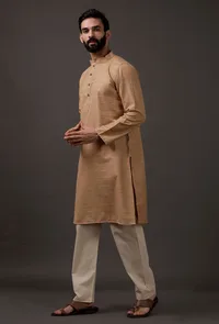 Golden brown Kurta image 3