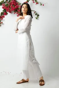 The Flawless White Kota Kurta image 2