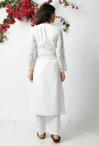 The Flawless White Kota Kurta image 3