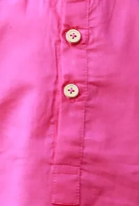 Set Of 2: Candy Pink Cotton Shirt And Pink Short image 5