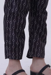 Black Cotton Pant image 4
