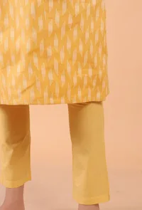 Mustard Yellow Cotton Pants image 4