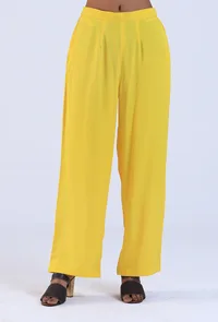 Yellow Color Women Pant image 1