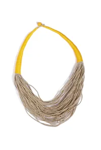 Tuscan Gold Layered Thread Necklace image 2