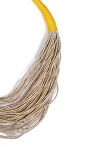 Tuscan Gold Layered Thread Necklace image 3