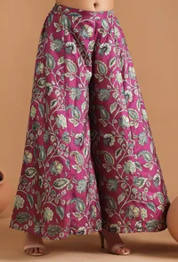 Mahira Allover Kalamkari Pallazo Pants image 2