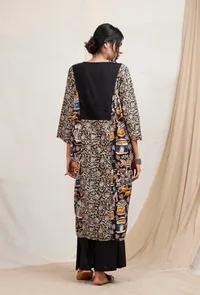 Double Print Kalamkari Cotton Kurta image 3