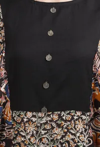 Double Print Kalamkari Cotton Kurta image 4