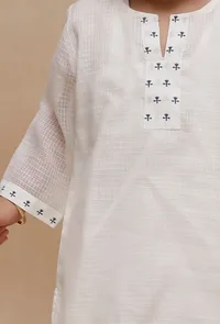 Set of 2: White Kota Shirt and white Short image 4