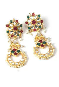 Kundan Pearl Bridal Choker Set image 6