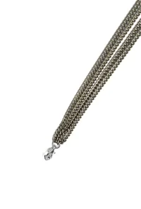 Multi-Layered silver plated brass Anklet With Antique finish image 4