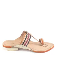 Everyday Comfort Genuine Cruelty-Free Leather Kolhapuri Flats image 4