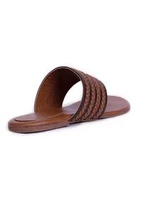 Caramel Brown Cruelty Free Leather Kolhapuri Inspired image 6