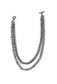Silver Double Layered Chain image 2