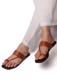 Jet Black Slip-On Flats With Braided Straps & Insole Cushion Padding image 1