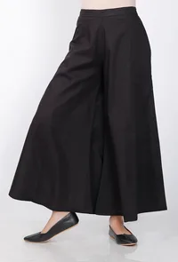Black Cotton Culottes image 4