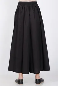 Black Cotton Culottes image 5