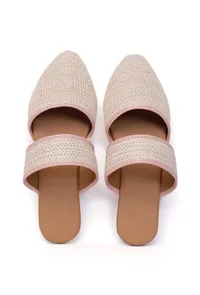 Creama Raffia Weave Mules image 1