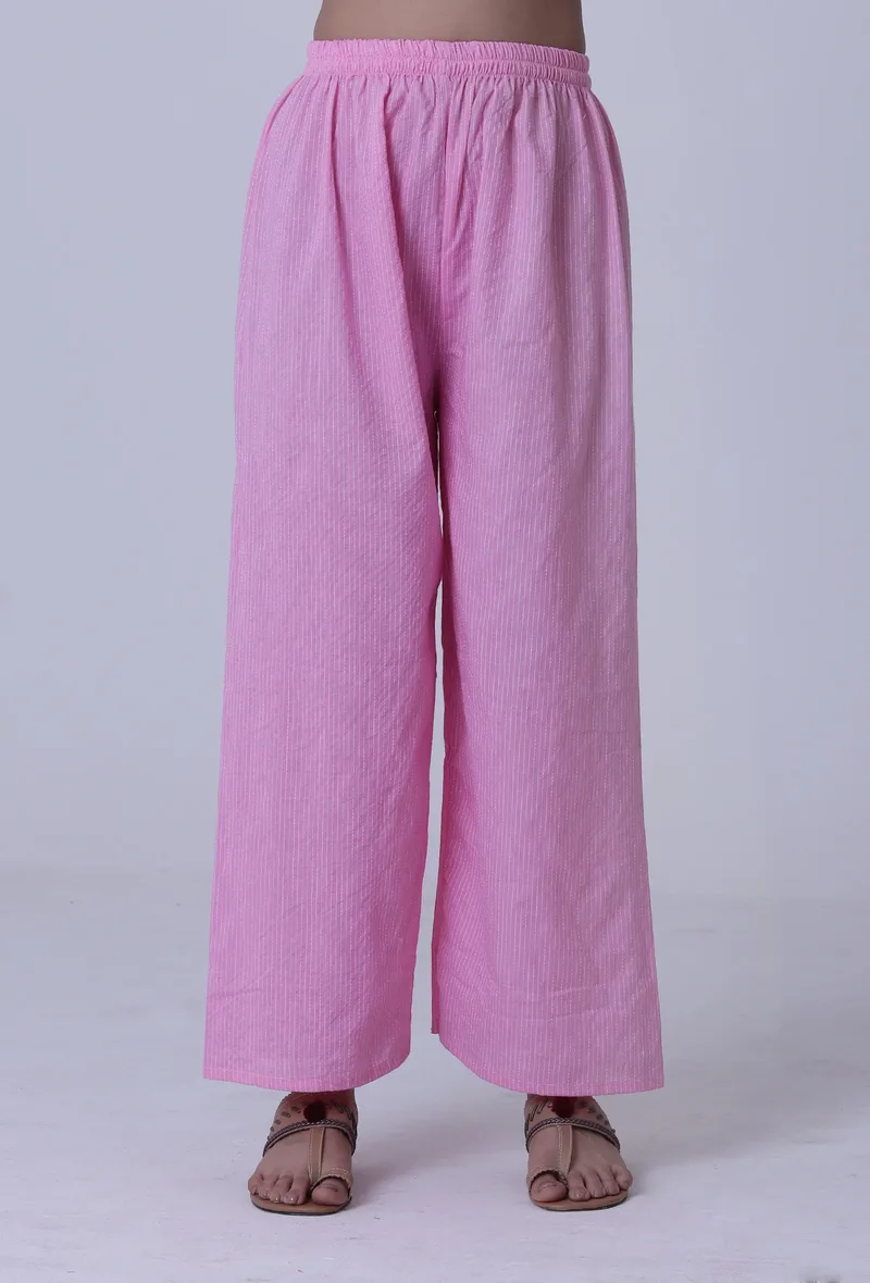 Pastel Violet Cotton Palazzo