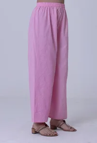 Pastel Violet Cotton Palazzo image 2