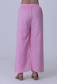 Pastel Violet Cotton Palazzo image 3