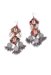 Adya Silver Kutch Earrings image 2