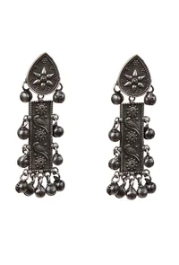 Tribal Rectangular Drop Earrings image 3