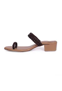 Classic Black Knotted Cruelty Free Leather Sandals image 4