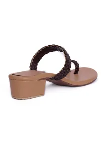 Classic Black Knotted Cruelty Free Leather Sandals image 6