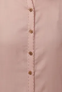 Light Pink Cashmilon Straight Phiran Kurta image 4