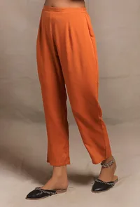 Mustard Straight Fit Narrow Pants image 2