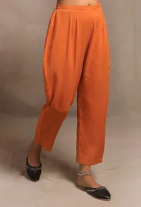 Mustard Straight Fit Narrow Pants image 3