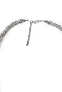 German Silver Partywear Silver Ghunghru Bead Designer Pendant image 4