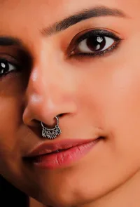 Septum with Motifs Brass Nosepin image 1