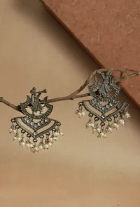 Folk Melody German Silver Earrings image 1