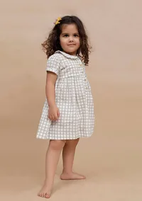 Off-white check Printed Dress image 2