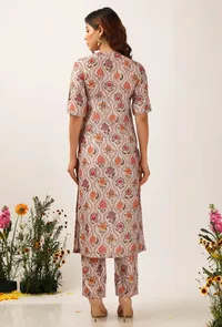 Airi  Floral Chintz Straight Kurta image 4