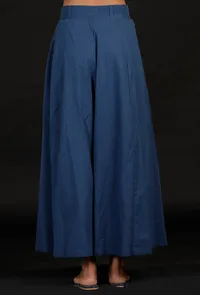 Carolina Blue Halter Kurta and Cotton Pallazo image 5