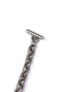 Twisted Silver Chain Brass Necklace image 4