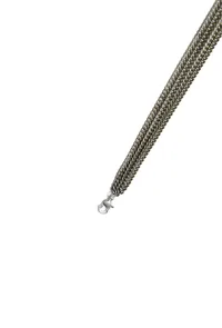 Thick Silver-Plated brass Gothy Anklet With Antique finish image 4
