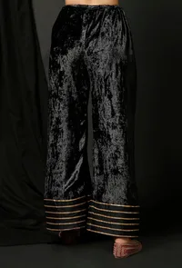 Black Velvet Pallazo image 4