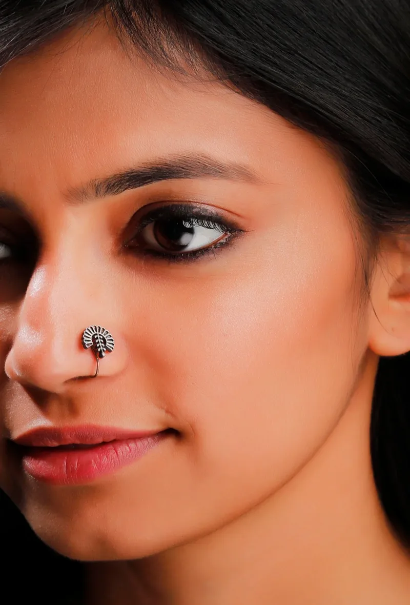 Flower Shaped Brass Nosepin