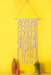 Macrame Wall Hanging with Tassels image 1
