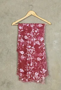 Purple Organza Dupatta image 4