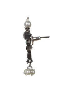 Multicolor Oxidized Necklace and Earring Set image 6