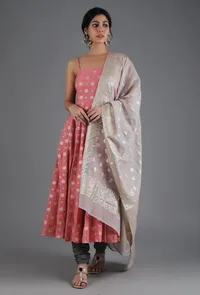 White Sand Jacquard Dupatta image 1