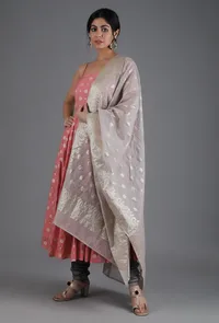 White Sand Jacquard Dupatta image 2