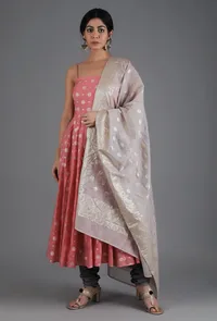 White Sand Jacquard Dupatta image 3