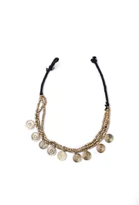 Dhokra-Inspired Golden Finish Necklace image 1