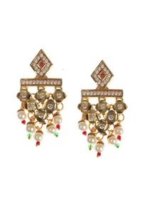 Maroon Pearl Royal Necklace image 2